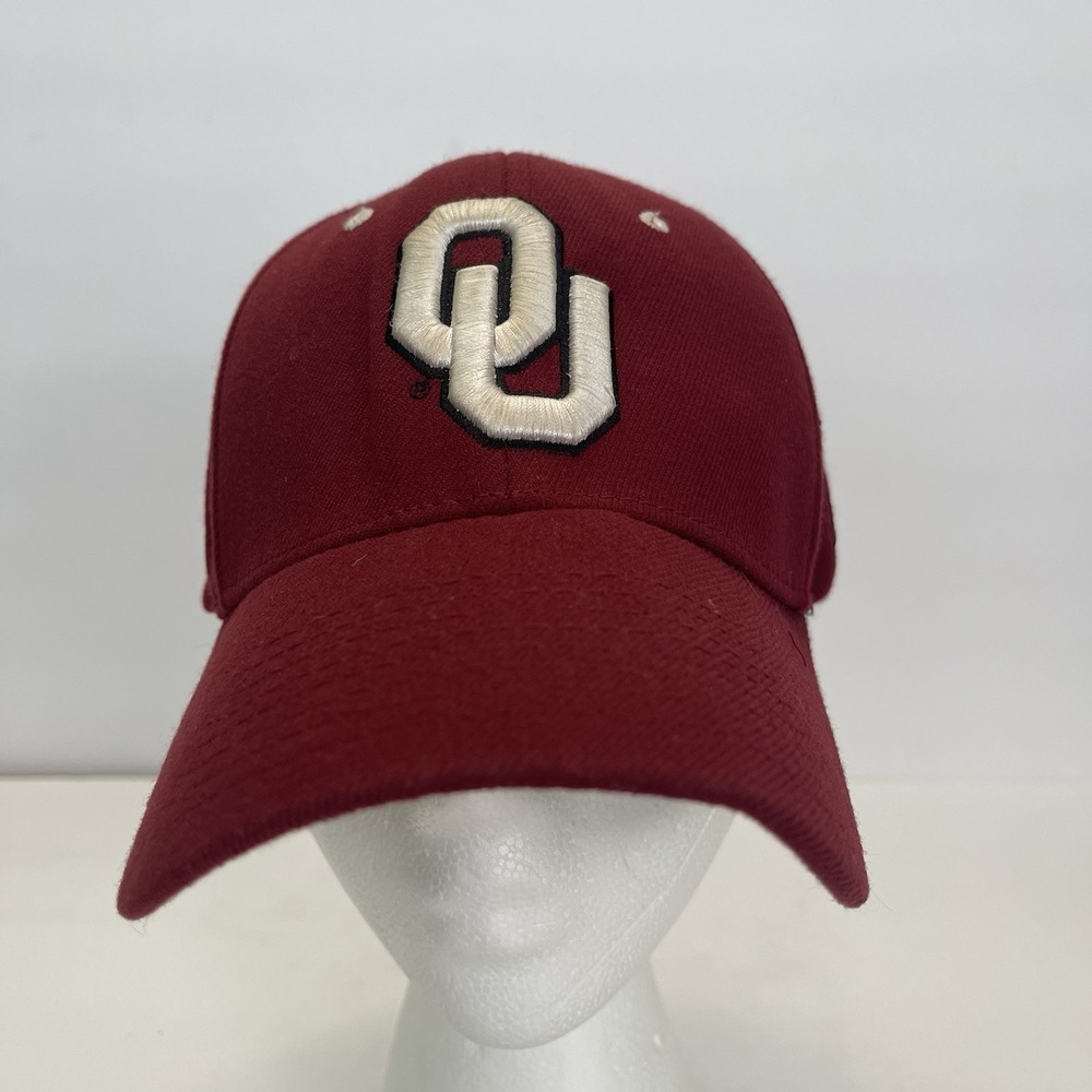 Oklahoma University Sooners Red Hat Cap Size M/L Zephyr NCAA‎